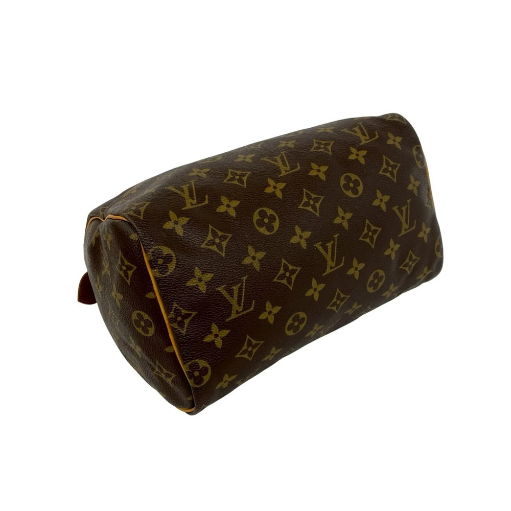 LOUIS VUITTON Brown Monogram Leather Speedy 25 Boston Bag - Picture 7 of 9